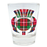 Tartan Thistle Shot Glass