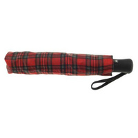 Red Tartan Compact Umbrella