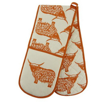 Cow Repeat Double Oven Glove.