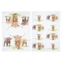 Highland Herd 2 Pack Kitchen Towel