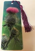 Spear Thistle Bookmark and Ruler.