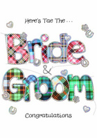 Bride and Groom Wedding Card