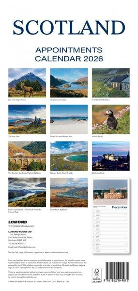 2026 Scotland Calendar: Scottish Islands Appointments - Slim Wall - View #4