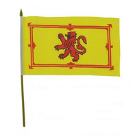 Lion Rampant Flag with Stick - 9x6
