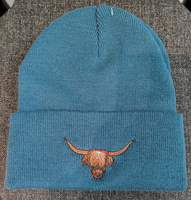 Beanie Cow Head Blue