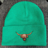 Beanie Cow Head Head Green