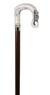 White Shepherds Crook Moulded Top Collectors Stick White Shepherds Crook Moulded Top Collectors Stick