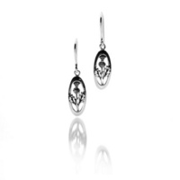 Celtic thistle oval earrings Celtic thistle oval earrings