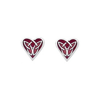 stud Celtic heart earrings