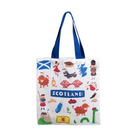 Scotland Souvenir Reusable Tote Bag
