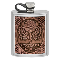 6oz Embossed Thistle Copper Badge
