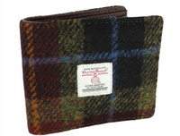Harris Tweed 'Scalpay' Gents Wallet - Rust Check