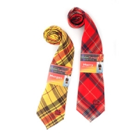 Welsh tartan tie