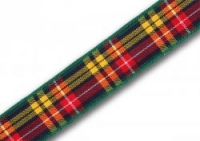 16mm Buchanan tartan ribbon