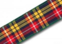 25mm Buchanan tartan ribbon