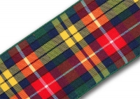 38mm Buchanan tartan ribbon