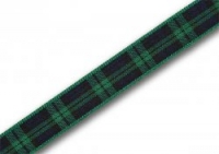 7mm Black Watch tartan ribbon