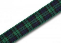 16mm Black Watch tartan ribbon