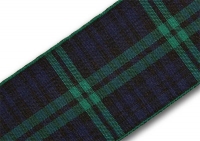 38mm Black Watch tartan ribbon