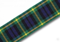 25mm Gordon tartan ribbon